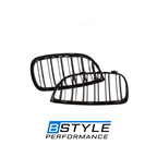 BMW 3 Series E92 E93 Gloss Black Front Kidney Grille Set