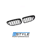 BMW 3 Series E92 E93 Gloss Black Front Kidney Grille Set