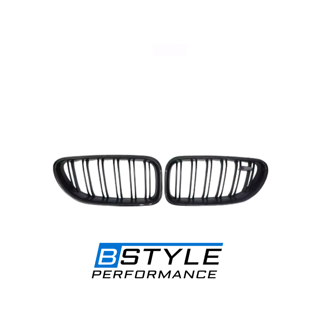 BMW 3 Series E92 E93 Gloss Black Front Kidney Grille Set