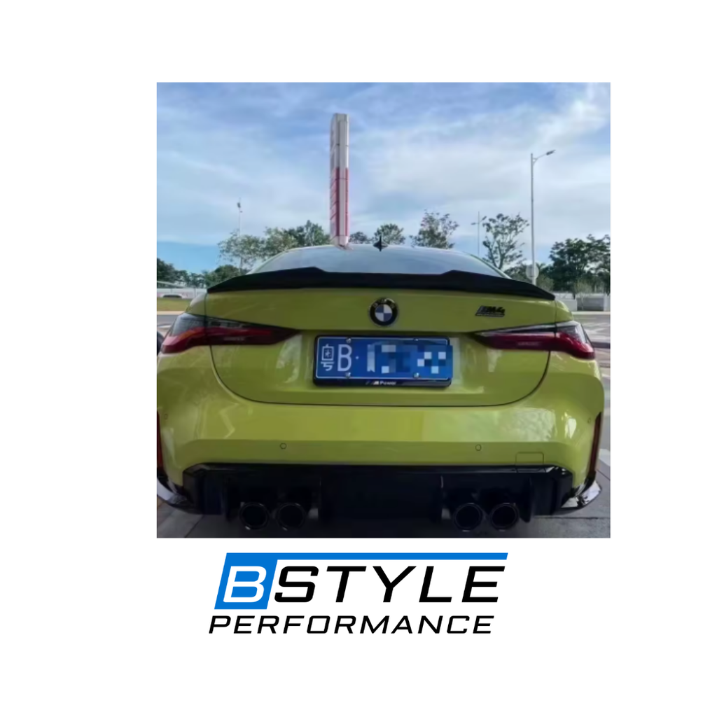 BMW 4 Series G22 PSM-Style Dry Carbon Fiber Rear Trunk Spoiler