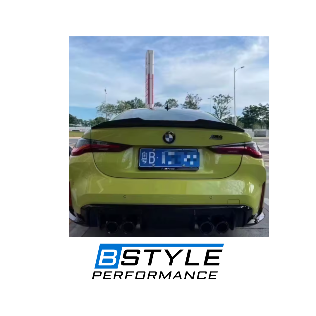 BMW 4 Series G22 PSM-Style Dry Carbon Fiber Rear Trunk Spoiler