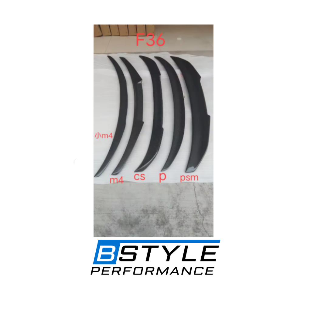 BMW 4 Series Gran Coupe F36 P-Style Real Carbon Fiber Rear Trunk Spoiler