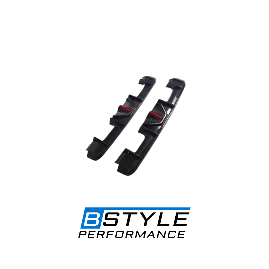 BMW G80 M3 G82 M4 Carbon Fiber Rear Diffuser with Integrated LED Brake Light