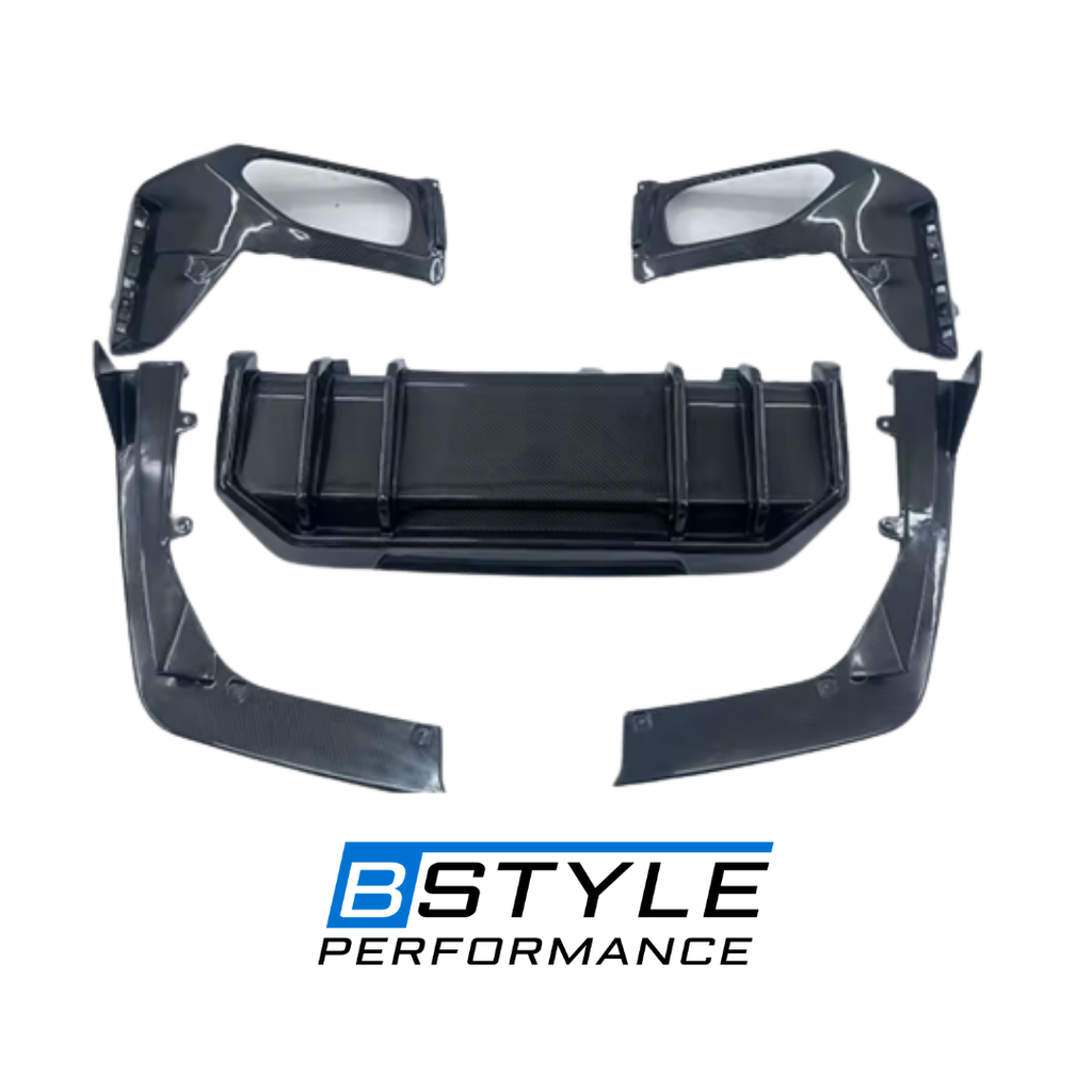 For BMW G20 LCI 2023+ FD Style Carbon Fiber Rear Lip / Diffuser - Real Carbon Fiber for 330i M340i Models, Not for Pre facelift