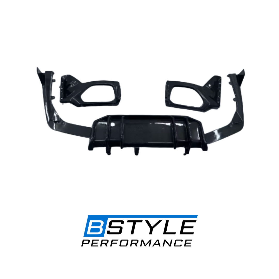 For BMW G20 LCI 2023+ FD Style Carbon Fiber Rear Lip / Diffuser - Real Carbon Fiber for 330i M340i Models, Not for Pre facelift