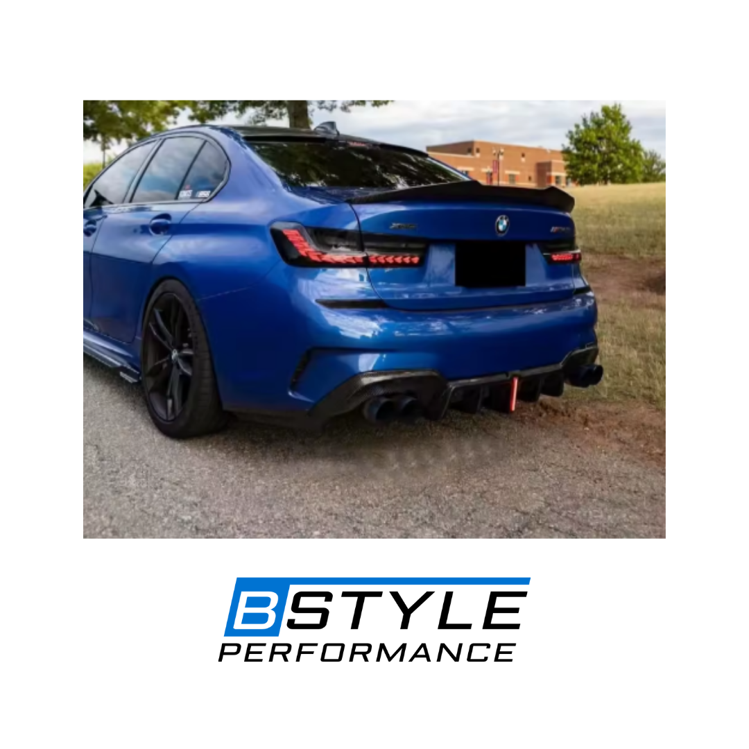 BMW 3 Series G20 KB Style Carbon Fiber Rear F1 Light Diffuser