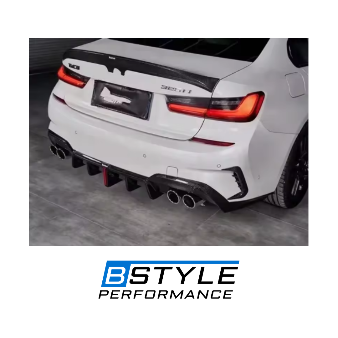 BMW 3 Series G20 KB Style Carbon Fiber Rear F1 Light Diffuser