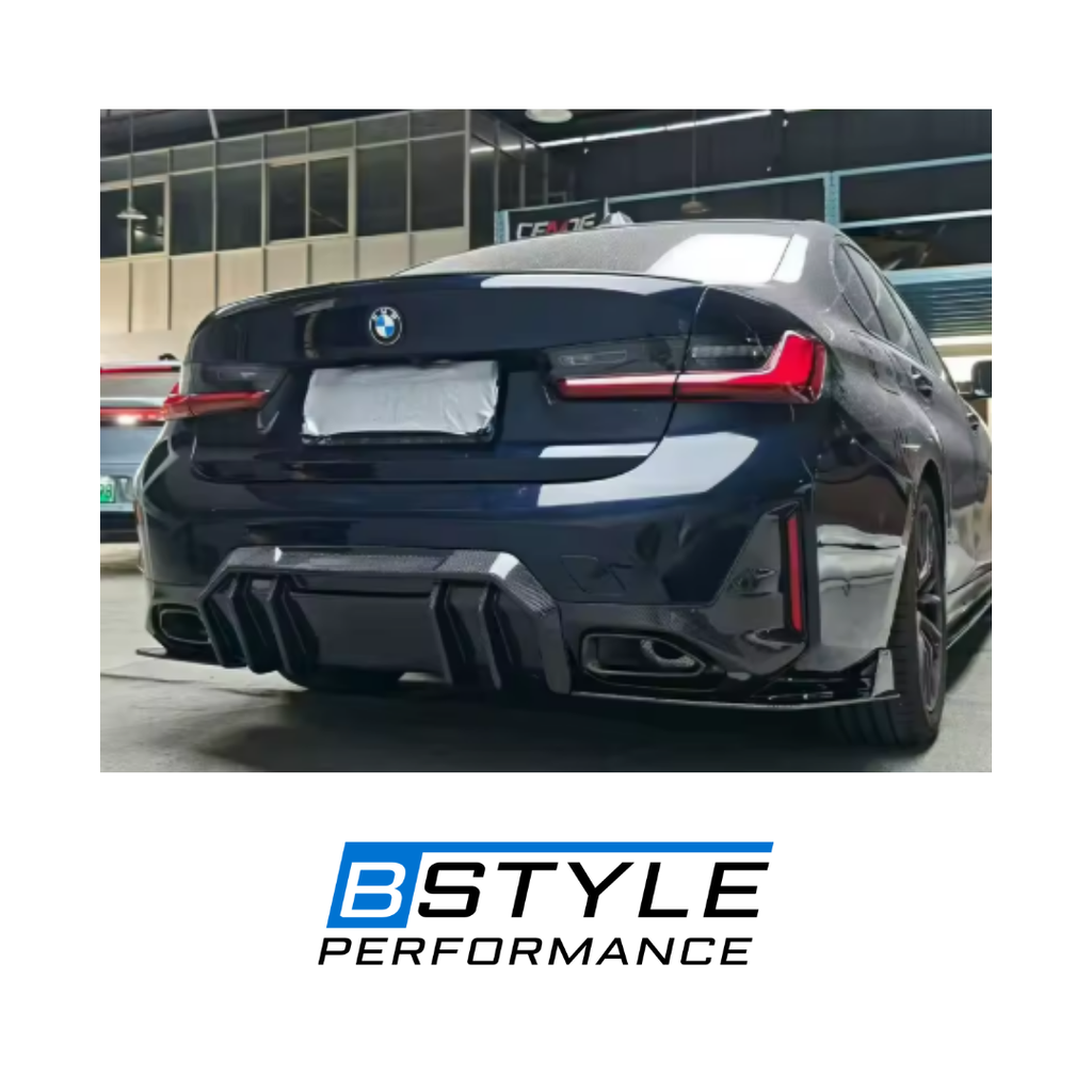 For BMW G20 LCI 2023+ FD Style Carbon Fiber Rear Lip / Diffuser - Real Carbon Fiber for 330i M340i Models, Not for Pre facelift