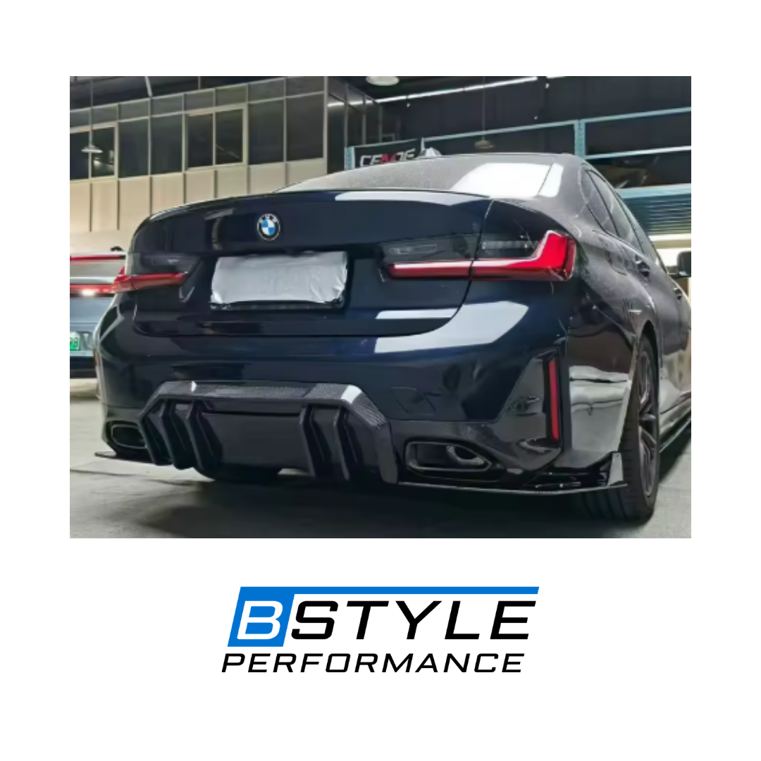 For BMW G20 LCI 2023+ FD Style Carbon Fiber Rear Lip / Diffuser - Real Carbon Fiber for 330i M340i Models, Not for Pre facelift