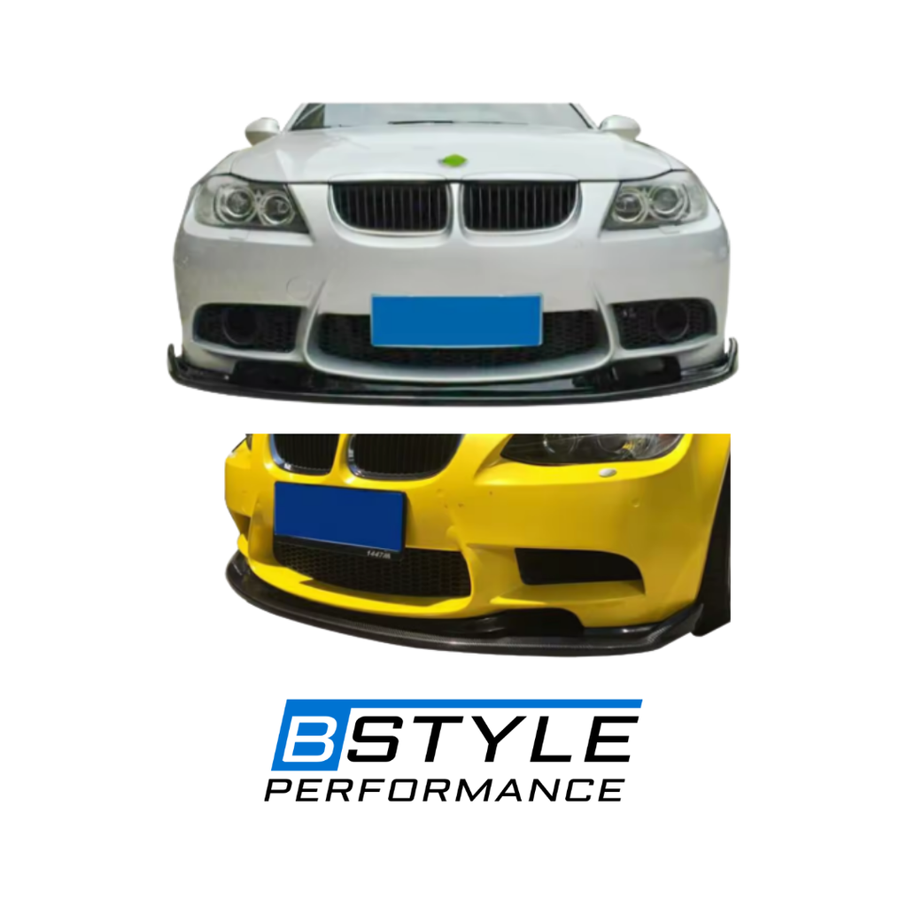 BMW 3 Series E90/E92/E93 M3 HM Style Carbon Fiber Front Lip Splitter