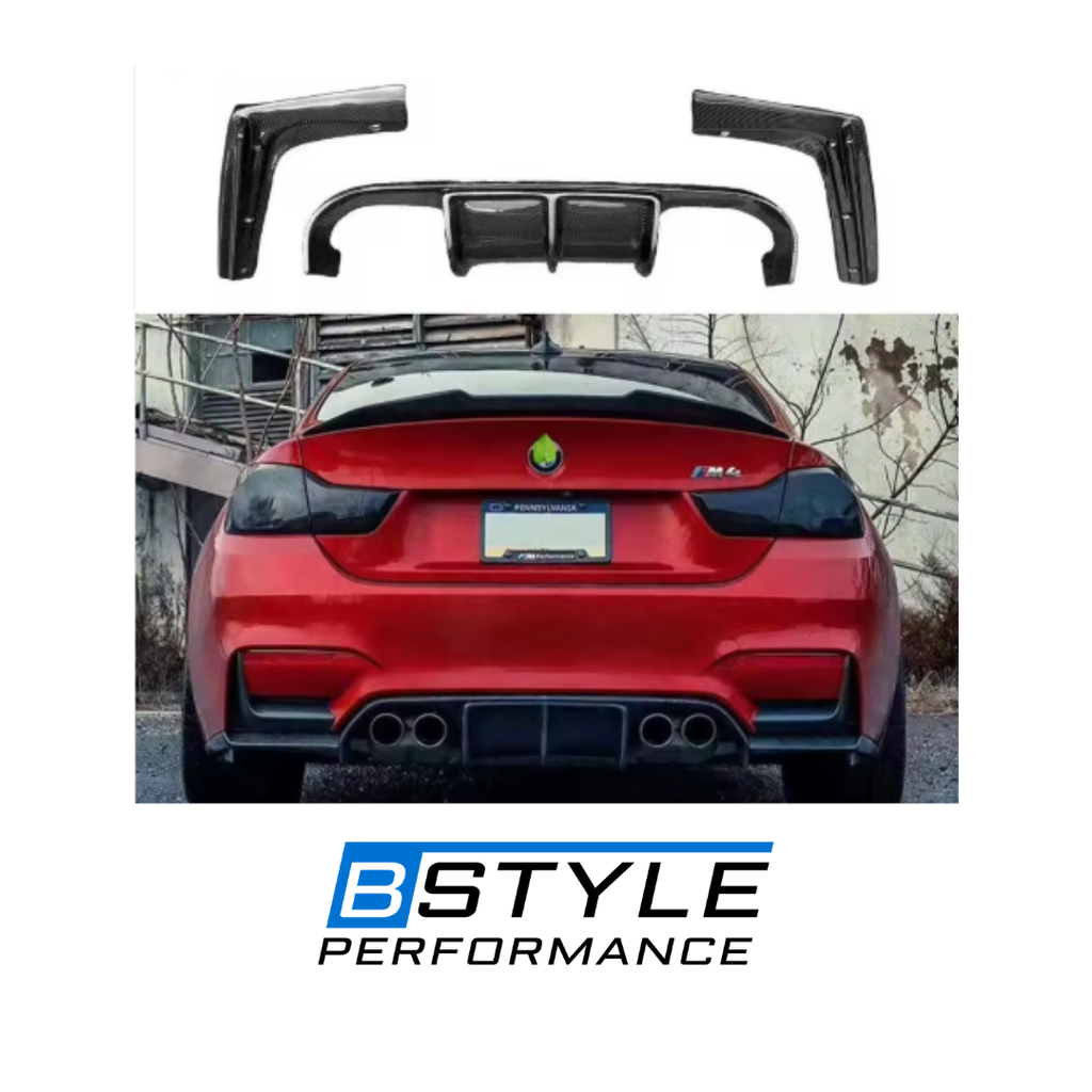 BMW F80 M3 F82 M4 Full Carbon Fiber Aero Conversion Kit (Front Lip, Diffuser, Skirts, Grille)