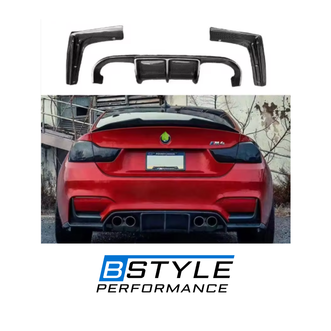 BMW F80 M3 F82 M4 Full Carbon Fiber Aero Conversion Kit (Front Lip, Diffuser, Skirts, Grille)