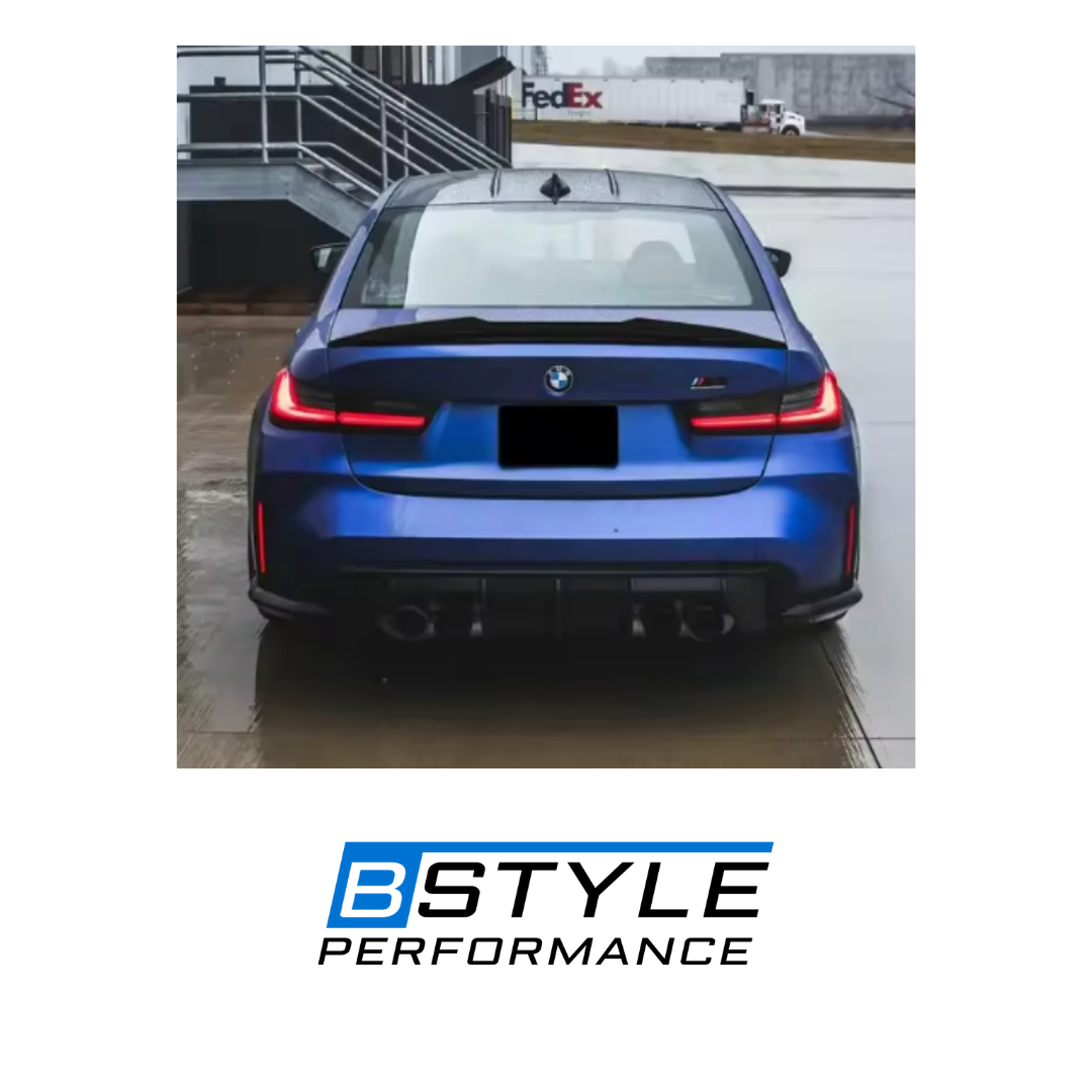 BMW 3 Series G20 G80 M3 Dry Carbon Fiber PSM-Style Rear Trunk Lip Spoiler