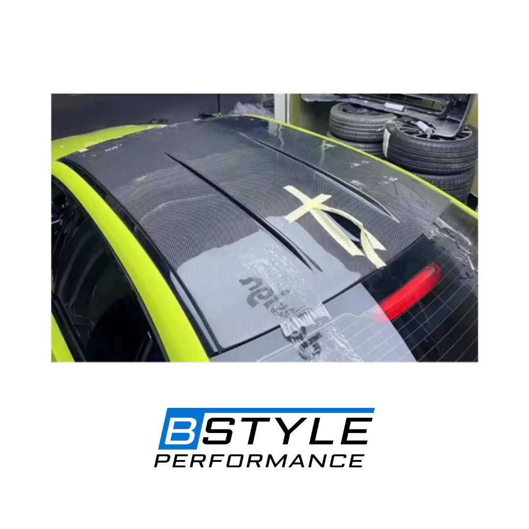 BMW 4 Series G22 Carbon Fiber Roof Cover & Shark Fin Antenna Set – 2Pcs