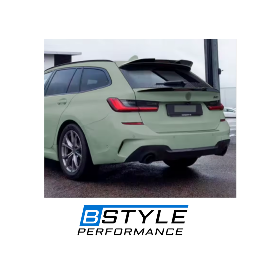 BMW 3 Series G21 G81 M3 Touring Blade Style Real Carbon Fiber Roof Spoiler