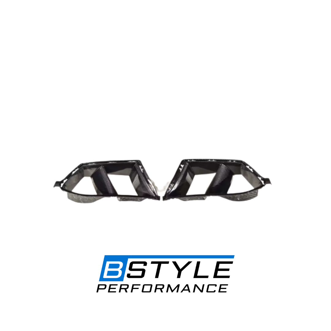 BMW G80 M3 G82 M4 Dry Carbon Fiber Front Bumper Side Frame Vents