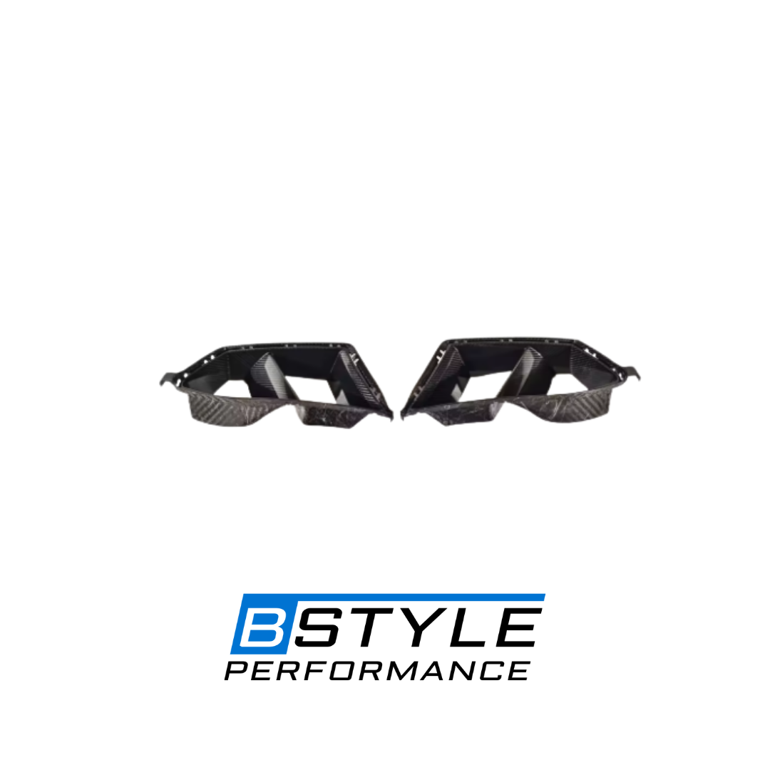 BMW G80 M3 G82 M4 Dry Carbon Fiber Front Bumper Side Frame Vents