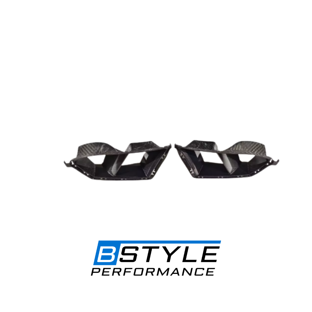 BMW G80 M3 G82 M4 Dry Carbon Fiber Front Bumper Side Frame Vents