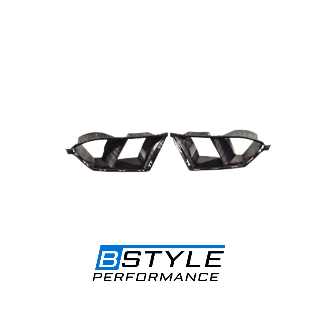 BMW G80 M3 G82 M4 Dry Carbon Fiber Front Bumper Side Frame Vents