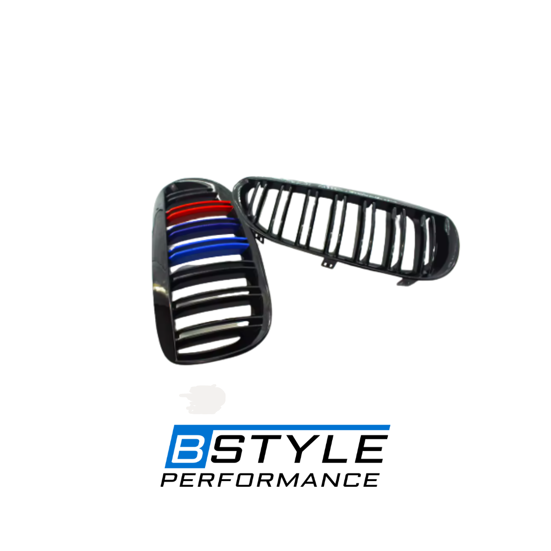 BMW 6 Series E63 E64 Gloss Black M-Color Single Slat Kidney Grille