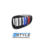 BMW 6 Series E63 E64 Gloss Black M-Color Single Slat Kidney Grille