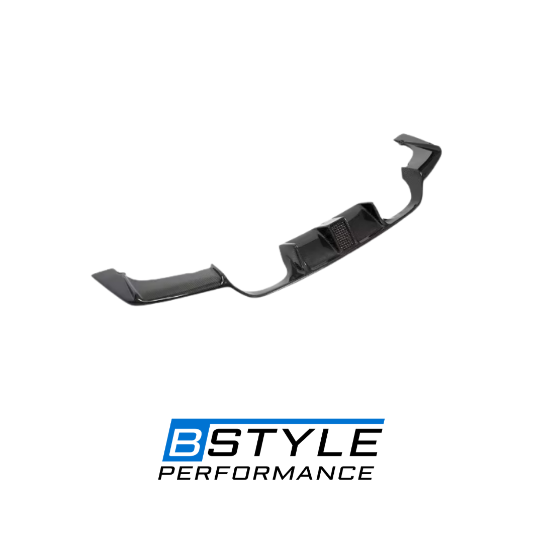 BMW F80 M3 / F82 M4 M-Style Carbon Fiber Rear Diffuser with LED