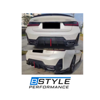 BMW 3 Series G20 G28 LCI Carbon Fiber Rear Bumper Diffuser with F1 LED