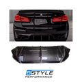 BMW F90 M5 V Style Big Fin Dry Carbon Fiber Rear Bumper Diffuser