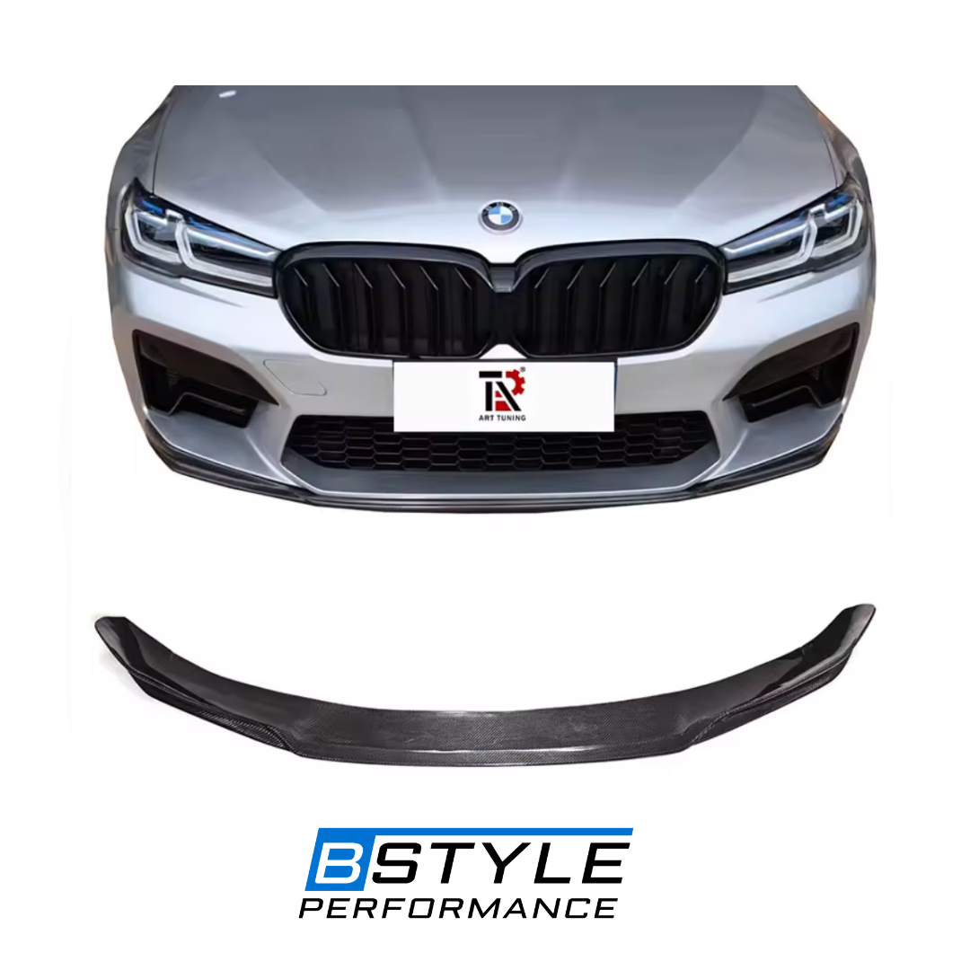 BMW F90 M5 LCI ST Style Wet Carbon Fiber Front Lip