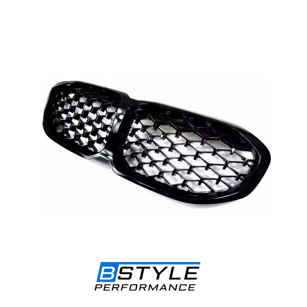 BMW 1 Series F40 Gloss Black Diamond Style Front Kidney Grille