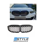 BMW 1 Series F40 Gloss Black Diamond Style Front Kidney Grille