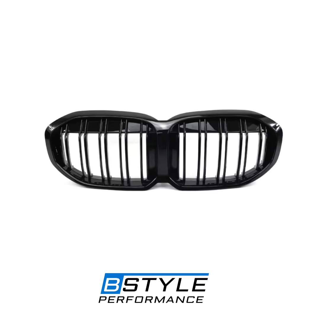 Double Slatt Gloss Black Front Kidney Grille for BMW 1 Series F40