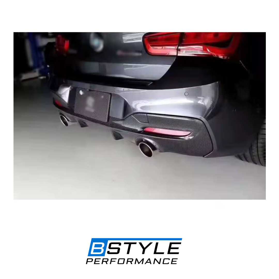 BMW 1 Series F20 LCI 3D Style Carbon Fiber Rear Diffuser
