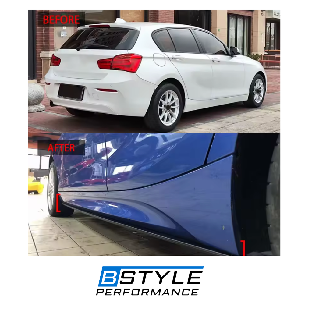 BMW 1 Series F20 MP Style Glossy Black Side Skirts 2013–2019