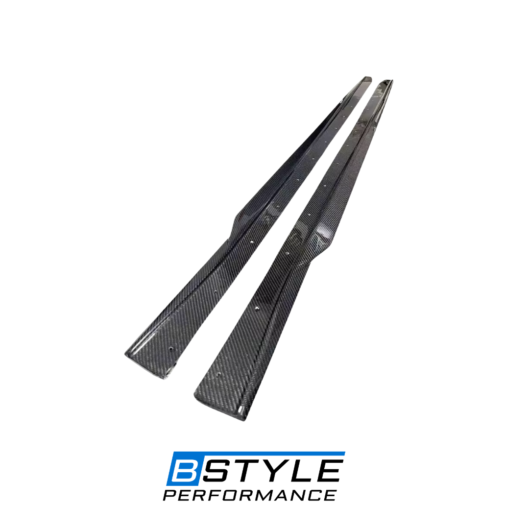 BMW G87 M2 R44 Style Dry Carbon Fiber Side Skirt Splitter Conversion Kit