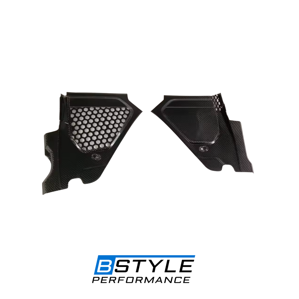 BMW G42 G20 Dry Carbon Fiber Engine Compartment Mesh Panel