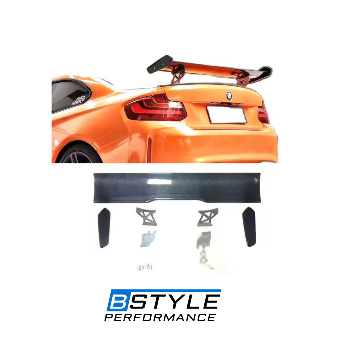BMW GTS Type Wet Carbon Fiber Rear Wing Trunk Universal Spoiler