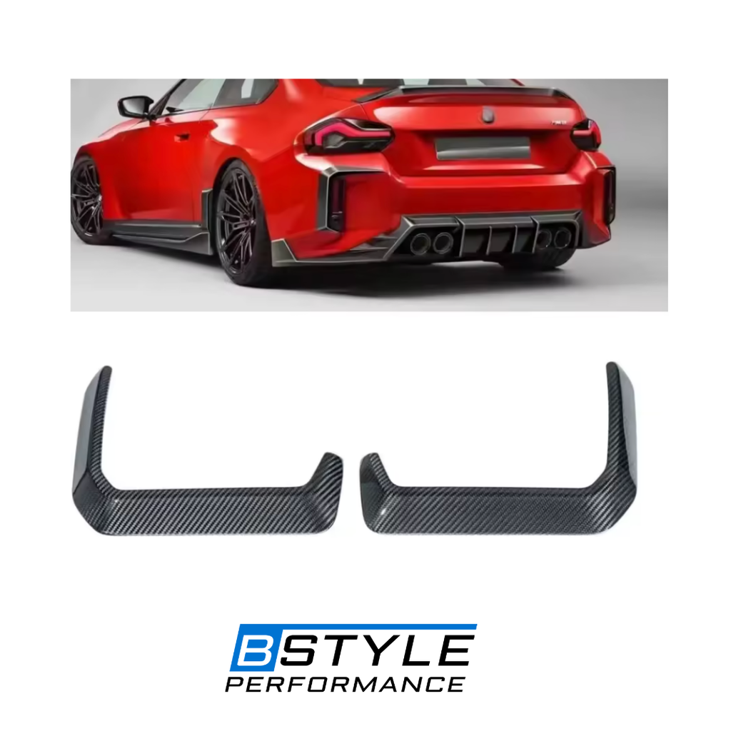 High-quality Automotive Rear Bumper Dry Carbon Fiber Exterior Decoration for the BMW M2 G87 Conversion Kit.