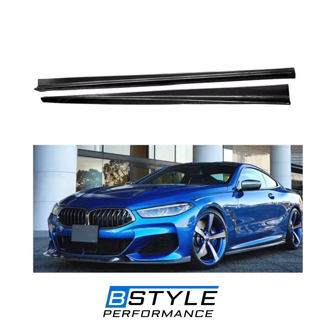 BMW 8 Series G14 / G15 / G16 3D-Style Carbon Fiber Side Skirts