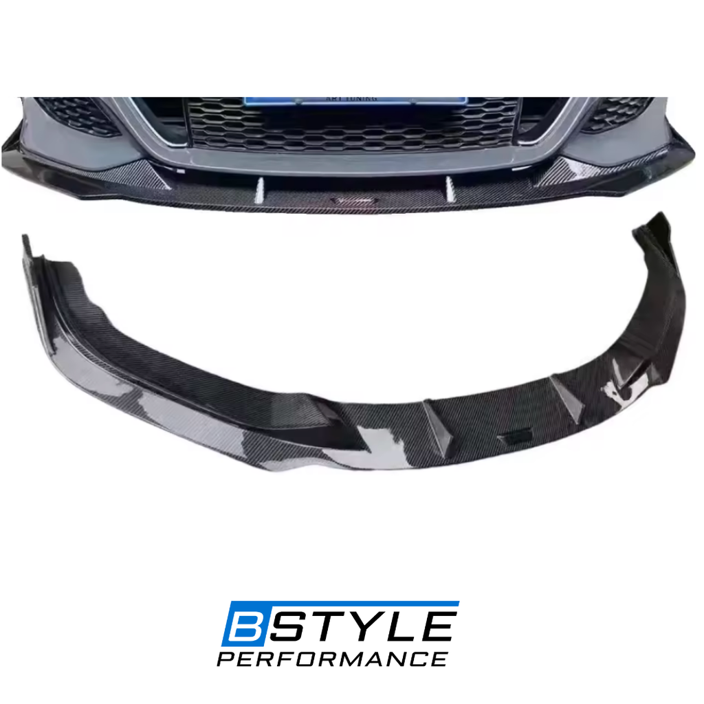 BMW 8 Series G14 / G15 / G16 M Sport Carbon Fiber Front Lip Splitter & LED Rear Diffuser