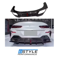 BMW 8 Series G14 G15 G16 Carbon Fiber Rear Diffuser F1 Light