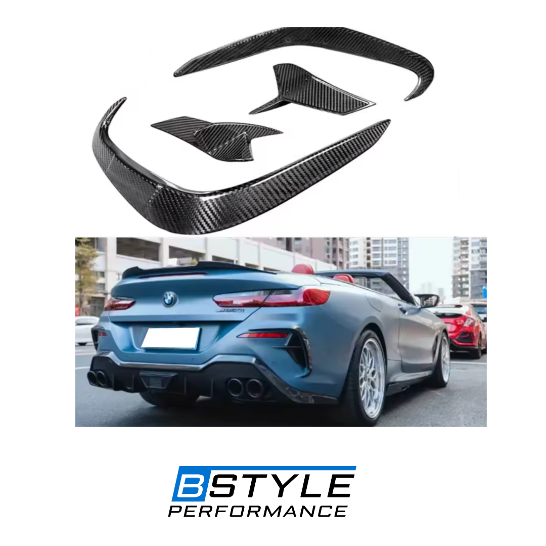 BMW 8 Series G14 G15 G16 Carbon Fiber Rear Bumper Air Blade