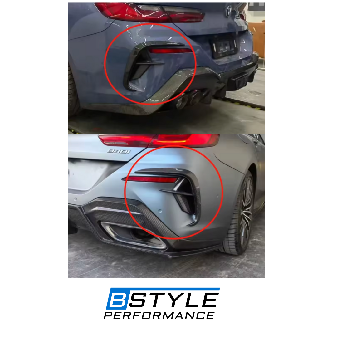BMW 8 Series G14 G15 G16 Carbon Fiber Rear Bumper Air Blade