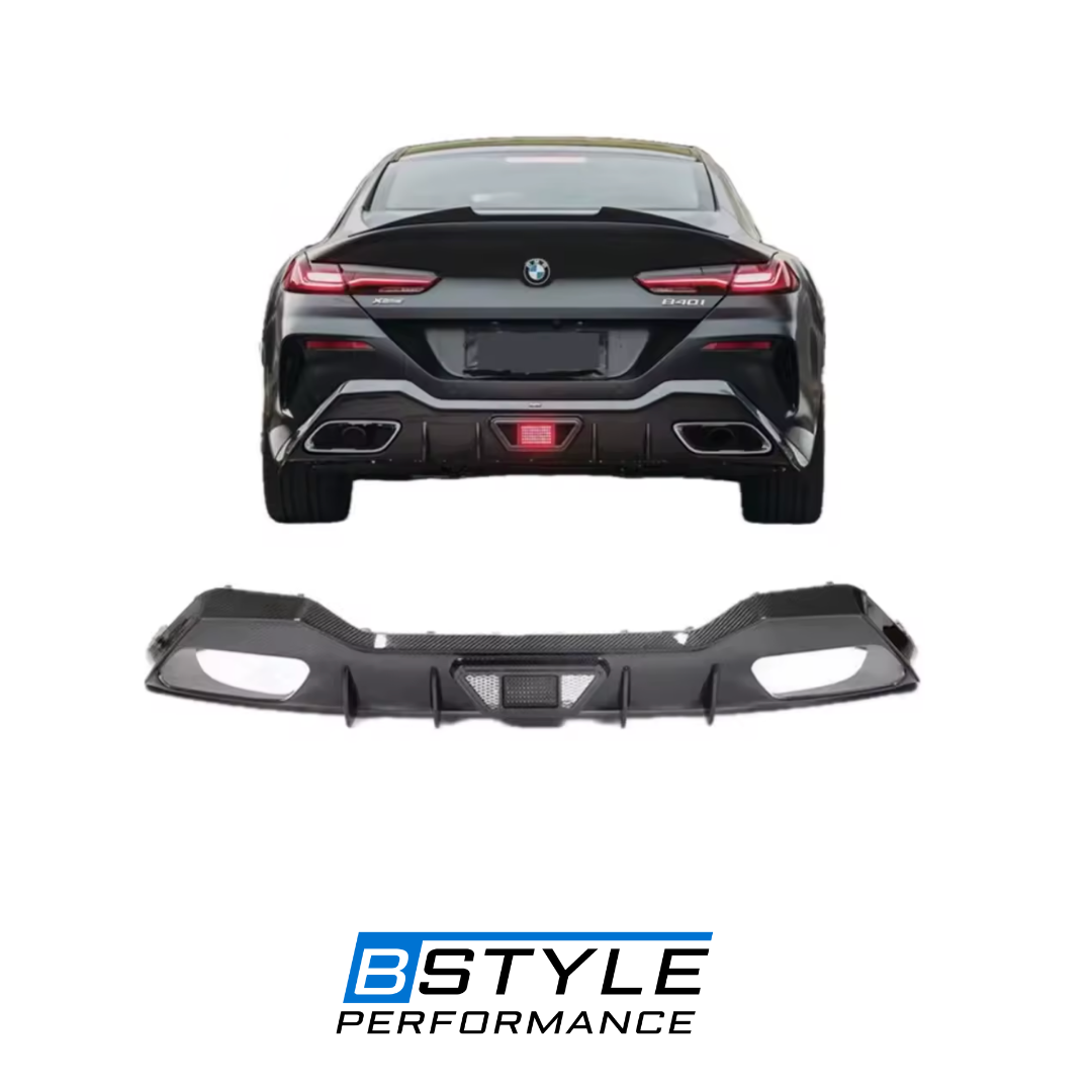 BMW 8 Series G14–G16 Rear Diffuser Dry/Wet Carbon Fiber