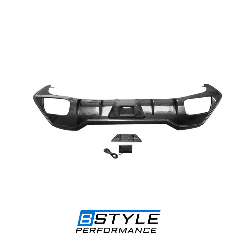 BMW 8 Series G14–G16 Rear Diffuser Dry/Wet Carbon Fiber