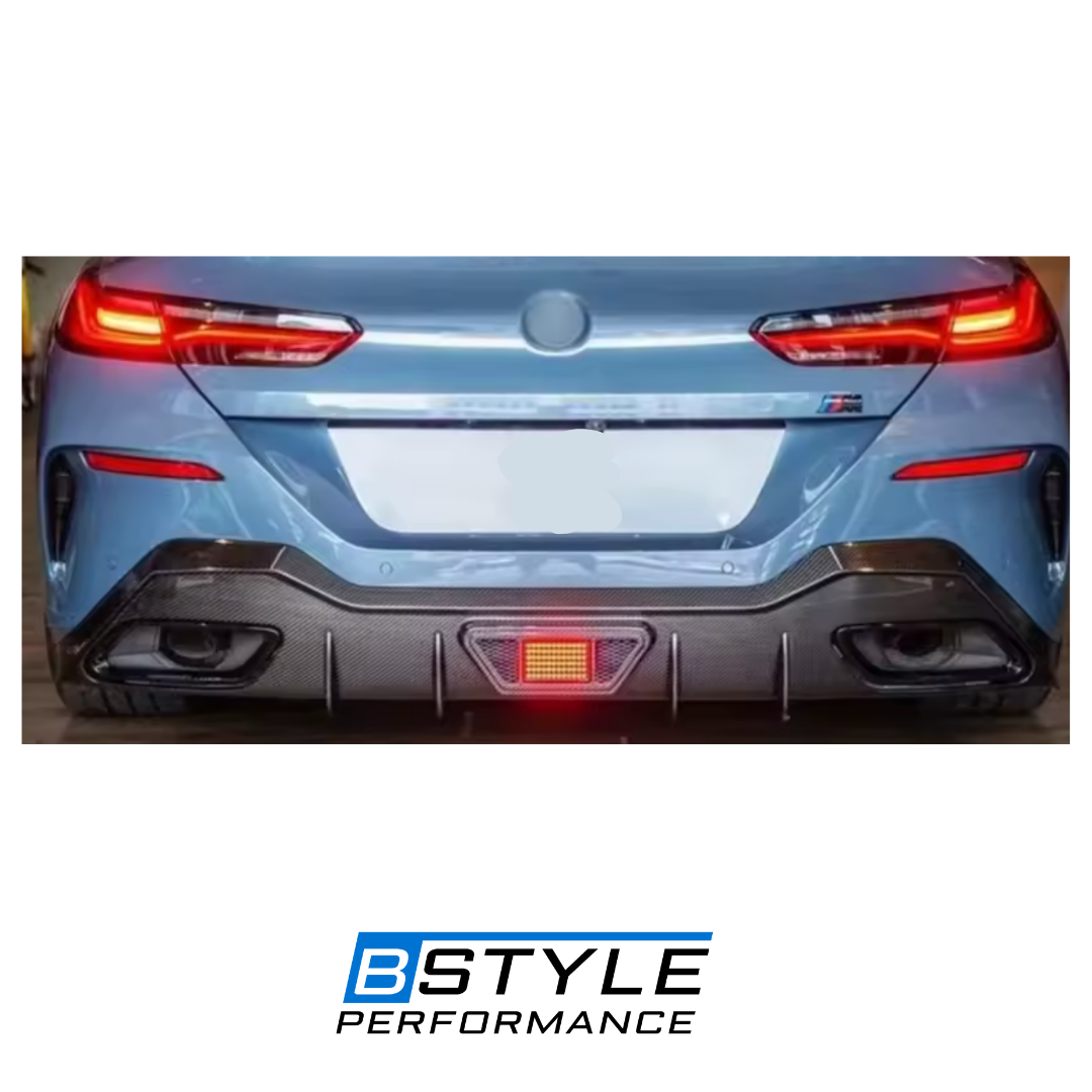 BMW 8 Series G14–G16 Rear Diffuser Dry/Wet Carbon Fiber