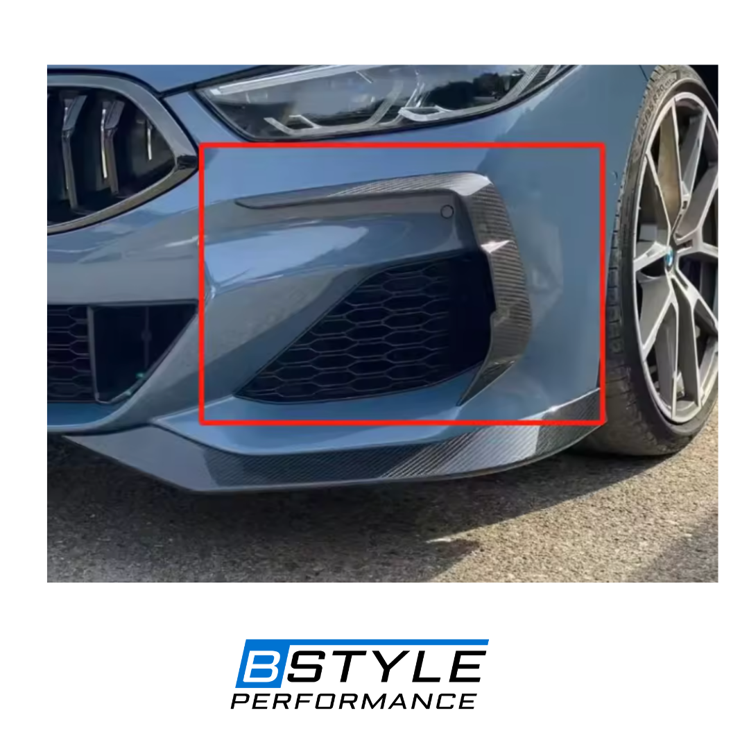 BMW 8 Series G14 / G15 / G16 Carbon Fiber Front Bumper Trim / Exterior Decoration – M Sport