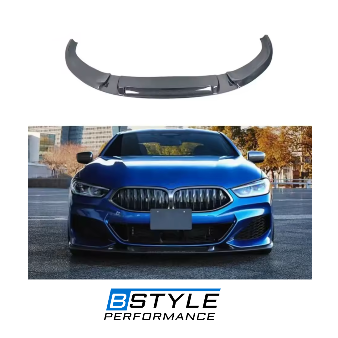 BMW 8 Series Carbon Fiber Front Lip Splitter 2018–2025