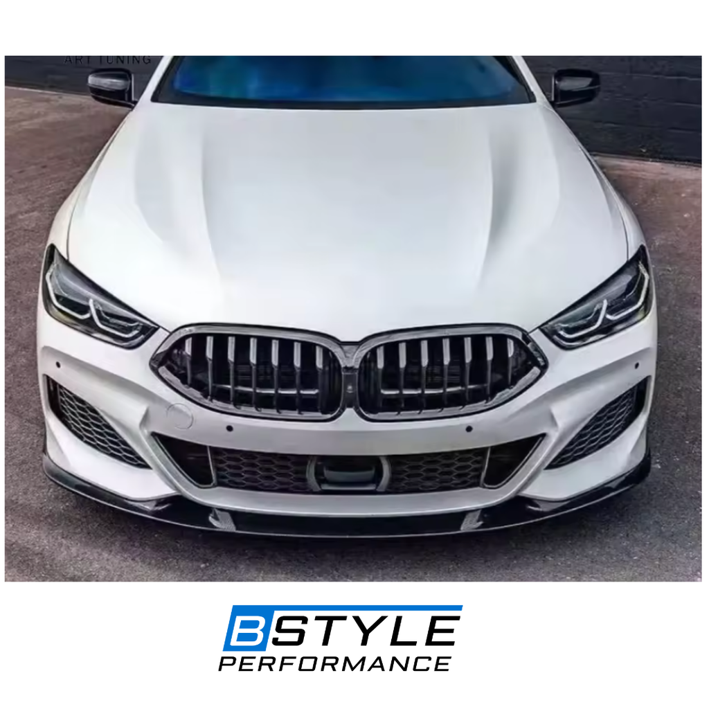 BMW 8 Series Carbon Fiber Front Lip Splitter 2018–2025