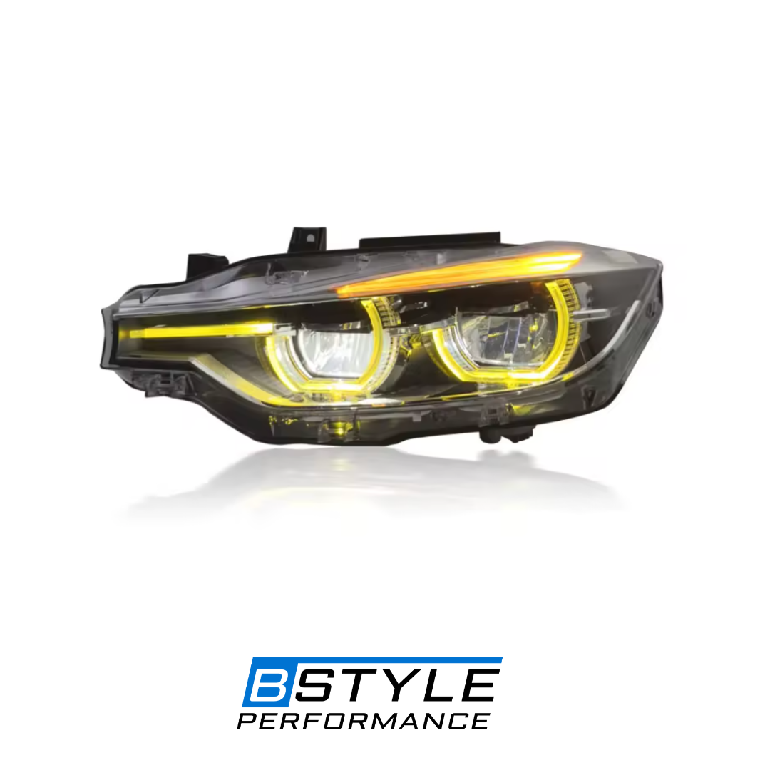 BMW 3 Series F30/F31/F80 Dual Color Yellow & White LED Headlights (Pre-LCI to LCI)